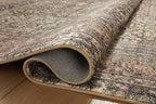 Loloi Amber Lewis Morgan Collection MOG-03 Denim/Multi 8'-3" x 11'-3" 38" Thick Area Rug feat. CloudPile, Neutral, Room Décor, Vintage Inspired, Livingroom, Bedroom, Dining Area