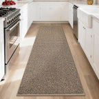 BEQHAUSE Hallway Runner Rugs 2.6x8, Hallway Rug Non-Slip Washable(Rolled-Up NO Creases), Runner Rug Absorbent Stain Resistant Hall Rug Carpet Runner, Entryway Rugs Floor Mat Laundry Room Rugs, Taupe
