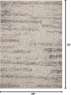 Loloi Darby Collection DAR-02 Oatmeal/Charcoal 4'-0" x 6'-0" Accent Rug