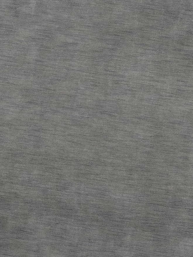 Hand Knotted Loom Wool ECO-Friendly Area Rugs - 8'x8', Round, Light Blue Color, Solid Plain Design, High Pile Handmade Anti Skid Area Rugs for Living Room, Bed Room (L00111)