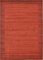 Rugs.com Angelica Collection Rug – 7' x 10' Terracotta Medium Rug Perfect for Bedrooms, Dining Rooms, Living Rooms