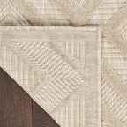 Nourison Home Versatile Cream 2' x 4' Area Rug - Easy Clean, Non Shedding, Bed Room, Living Room, Dining Room, Kitchen (2' x 4')