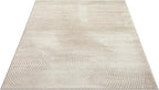 Abani Neutral Beige Area Rug 5' x 8' for Living Room, Bedroom - Zen Reiki Circles Pattern - Durable & Easy to Clean
