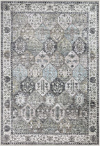 Bloom Rugs Caria Washable Non-Slip 8x10 Rug - Beige/Olive Traditional Area Rug for Living Room, Bedroom, Dining Room, and Kitchen - Exact Size: 7'8" x 10'
