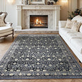 Area Rug 5x7,Boho Vintage Oriental Washable Rugs,Collapsible Area Rug for Bedroom, Entryway, Kitchen, Bathroom