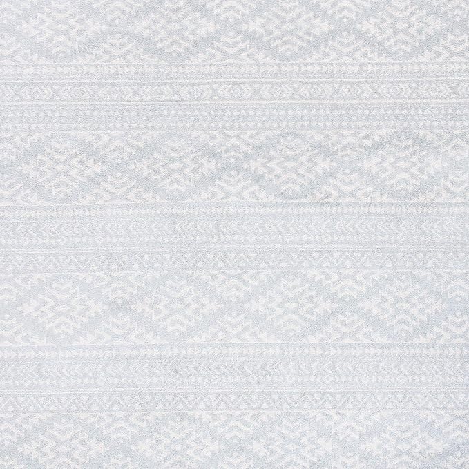 SAFAVIEH Area Rug 3x5 - Tulum Collection - Light Grey & Ivory, Moroccan Boho Tribal Design, Non-Shedding & Easy to Clean, Ideal for Entryway, Foyer, Accent Space, Bedroom (TUL272F)