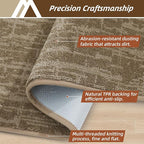 COSY HOMEER-Dirt-Trapper-Door-Mat 32"x48" Non-Slip Entryway Rugs Washable Welcome Mat Absorbent Entrance Mats Low Pile Dog Door Mats for Front Back Doomats and Wet Shoes,Taupe