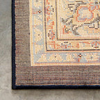 Unique Loom Sialk Hill Collection Area Rug - Washington (2' 11" x 16' 5" Runner Navy Blue/Cream)