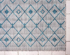 Unique Loom Outdoor Trellis Collection Area Rug - Tribal Trellis (5' 1" x 8' Rectangle, Light Blue/ Ivory)