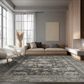 Area Rug Non Slip Machine Washable Ultra Soft Living Room/Bedroom/Kitchen/Outdoor/Classroom Silver, 8'×10'
