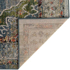 Unique Loom Isabella Collection Area Rug - Rossellini (5' 1" Square, Blue/ Beige)