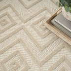 Nourison Home Versatile Cream 5' x 7' Area Rug - Easy Clean, Non Shedding, Bed Room, Living Room, Dining Room, Kitchen (5' x 7')