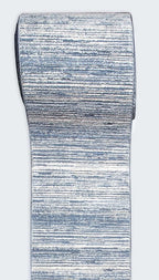 Well Woven Custom Size Hallway & Stair Runner- Harlow Delphi Blue 31 Inches Wide x 8 Feet Long Runner (31" x 8') Runner Rug - Modern Stripes Pattern, Ultra-Soft, Easy-Clean