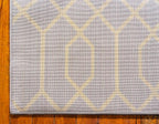 Unique Loom Marilyn Monroe Glam Collection Area Rug - Trellis (2' x 6' 1' Runner, Gray Gold/ Gold)