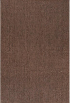 CAMILSON Easy Jute Rug 8x10, Indoor Outdoor Brown Color Fiber Area Rugs for Living Room Patio and Kitchen Rug, Solid Boho Woven Design, Easy-Cleaning, Washable Outside Carpet Alfombras (8 x 10)