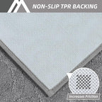 COSY HOMEER Door Mat 24”x36”,Absorbent Dirt Trapper Entryway Rugs,Non-Slip Welcome Mat,Washable Entry Rugs,Low Pile Doormat for Front Back Door,Wet Shoes & Paws,Grey