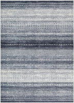 Nakagishi Area Rug Living Room Rugs: 4X6 Machine Washable Boho Large Neutral Farmhouse Stain Resistant Moroccan Indoor Floor Carpet for Bedroom Nursery Dorm Dining Room Home-Denim Blue