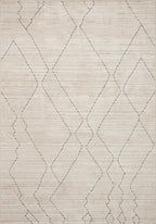 Loloi Darby Collection DAR-03 Sand/Charcoal 5'-3" x 7'-6" Area Rug