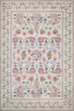 Loloi Rifle Paper Co. Rosa Collection RSA-01 Ivory 5'-0" x 7'-6" Area Rug