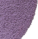 Unique Loom Solid Shag Collection Area Rug (3' 3" x 5' 3" Oval, Lilac)