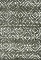 SAFAVIEH Adirondack Collection Area Rug - 4' x 6', Dark Green & Ivory, Geometric Design, Non-Shedding & Easy Care, Ideal for High Traffic Areas in Living Room, Bedroom, Dining (ADR131E-4)