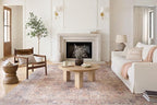 Loloi Skye Collection SKY-01 Blush/Grey 9'-0" x 12'-0" Area Rug