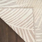 Nourison Home Suncoast Beige 2' x 6' Area Rug - Easy Clean, Non Shedding, Bed Room, Living Room, Dining Room, Kitchen (6' Runner)