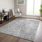 Addison Rugs Chantille ACN591 Pewter 8' x 10' Indoor Outdoor Area Rug, Easy Clean, Machine Washable, Non Shedding, Bedroom, Living Room, Dining Room, Kitchen, Patio Rug