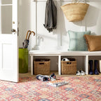 Dash and Albert Pali Machine Washable Area Rug - 5' x 8' Multicolor - Geometric Accent Rug - Anti-Slip Backing, Lightweight, Machine Washable, High Traffic Areas Kitchen, Mudroom, Laundry Room