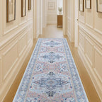 Washable Area Rug. Modern Farmhouse. Vintage. Turkish. Bohemian. Distressed. Oriental. Traditional. Rugs for Living Room. Dining. Bedroom. Office. Entryway. Foyer. (861NT, 2'5" x 4'9")