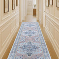 Washable Area Rug. Modern Farmhouse. Vintage. Turkish. Bohemian. Distressed. Oriental. Traditional. Rugs for Living Room. Dining. Bedroom. Office. Entryway. Foyer. (861NT, 2'5" x 13')