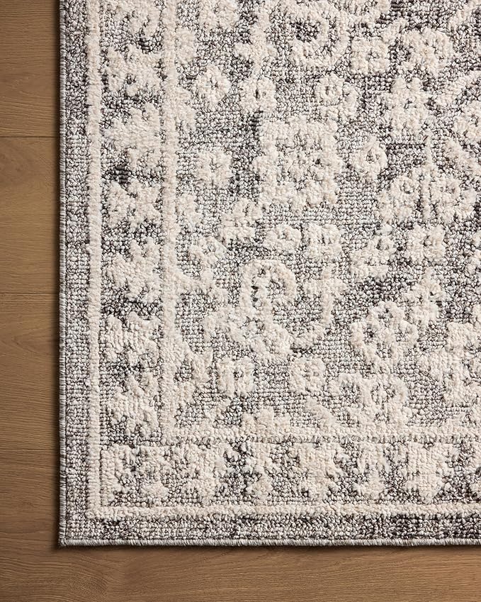 Loloi Magnolia Home by Joanna Gaines Gigi Collection GIG-01 Grey/Ivory 2'-7" x 10'-0" Runner Rug