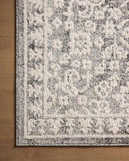 Loloi Magnolia Home by Joanna Gaines Gigi Collection GIG-01 Grey/Ivory 2'-7" x 7'-6" Runner Rug