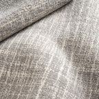 Dash & Albert Crosshatch Dove Grey Hand Micro Hooked Wool Rug, 7.5 X 9.5 Feet, Grey Solid Pattern