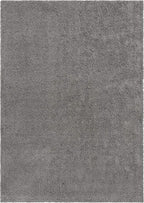 Unique Loom Solid Shag Collection Area Rug (10' x 13' 11" Rectangle, Cloud Gray)
