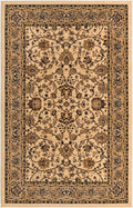 Rugs.com Yasmin Collection Rug – 5' x 8' Ivory Medium Rug Perfect for Bedrooms, Dining Rooms, Living Rooms