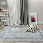 Alfa Rich 7x10 Light Gray Washable Area Rugs for Living Room Bedroom Kitchen Dining Cotton Decor Rug