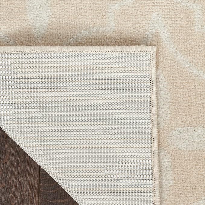 Nourison Home Nourison Essentials Ivory Beige 4' x 6' Area Rug - Easy Clean, Non Shedding, Bed Room, Living Room, Dining Room, Kitchen (4' x 6')