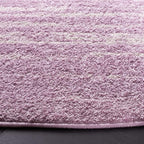 SAFAVIEH Adirondack Collection Area Rug - 4' Round, Cream & Purple, Modern Ombre Design, Non Shedding & Easy to Clean, Ideal for Living Room, Bedroom, Office, Dining Space (ADR113L)