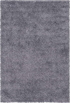 Unique Loom Davos Shag Collection Area Rug - Solid (4' 1" x 6' 1" Rectangle, Peppercorn)