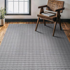 CAMILSON Modern Gray Non Slip Rug 3x5 Ultra Soft High Pile Area Rugs Non Skid Rubber Backing Durable & Easy to Clean Carpet for Living Room Bedroom Kids Room Indoor Use (3 x 5 Gray)