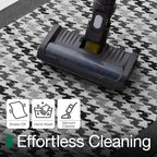 LUMI Inside Door Mat for Entry 17''x30'', Absorbent, Dirt Trapper, Low Profile Thin, Non Slip Mats with Rubber Backing, Ideal for Indoor, High Traffic, Garage, Entrance, Birdy Black