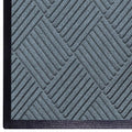 M+A Matting WaterHog Diamond | Commercial-Grade Entrance Mat with Rubber Border – Indoor/Outdoor, Quick Drying, Stain Resistant Door Mat (Bluestone, 4' x 8')