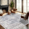 Washable Area Rug 10'x14' Boho Design Non-Shedding Easy Care Ideal for High Traffic Areas in Living Room Bedroom Office Coffee Table Kitchen Large Carpet