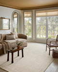 Loloi Magnolia Home by Joanna Gaines Henley Collection HNY-01 Ivory/Smoke 2'-6" x 7'-6" Runner Rug