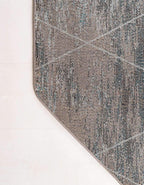 Unique Loom Trellis Frieze Collection Area Rug - Geometric (7' 10" Octagon, Blue Multi/ Ivory)