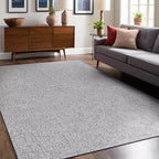 Easy Jute Rugs 5x7 Gray Color Living Room Indoor Outdoor Area Rug for Farmhouse Patio and Kitchen Rug High Traffic Washable Easy to Clean Solid Boho Woven Design Outside Carpet (5 x 7)