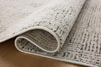 Loloi Kamala Collection KAM-01 Grey/Graphite 2'-7" x 12'-0" Runner Rug