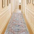 Washable Area Rug. Modern Farmhouse. Vintage. Turkish. Bohemian. Distressed. Oriental. Traditional. Rugs for Living Room. Dining. Bedroom. Office. Entryway. Foyer. (858RM, 2'5" x 6'5")