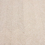 Modern Herringbone Chevron Collection Handcrafted Wool Area Rug - Durable, Zigzag Pattern, for High Traffic, Contemporary Design for Living Room, Bedroom, Dining Room Decor (Sand Beige, 10' x 14')
